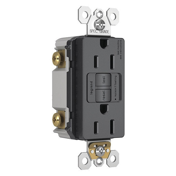 Power Inlet, 15A, 125VAC, Receptacle GFCI