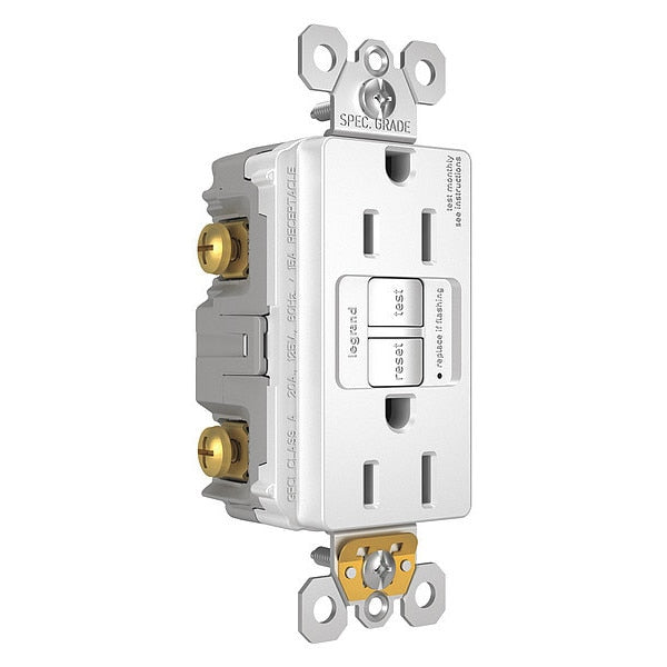 Power Inlet, 15A, 125VAC, Receptacle GFCI