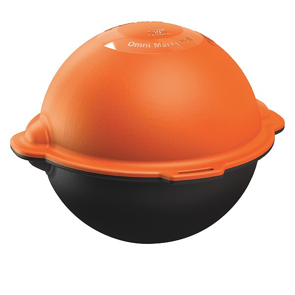 Marker Ball, Polyethylene, Black/Orange