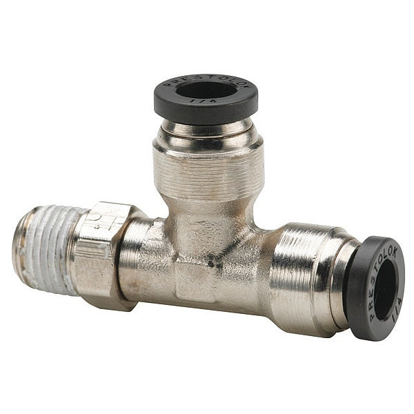 Brass Male Run Tee Swivel, 1/4 in Tube Size