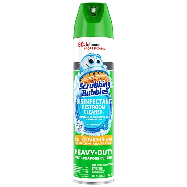 Bathroom Cleaner, 25 oz, Aerosol Can, Ready to Use, 12 Pack