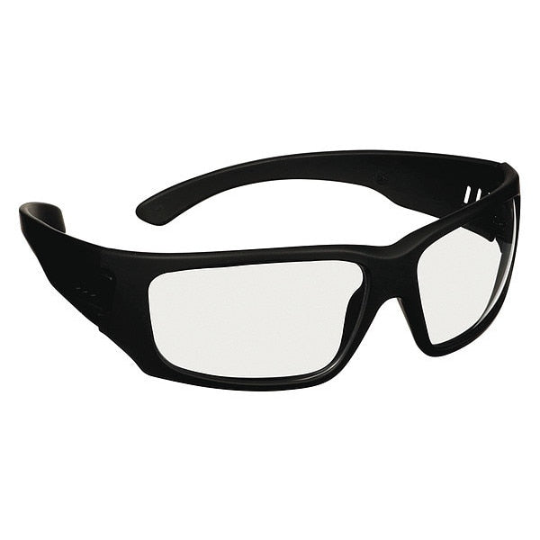 Safety Glasses, Wraparound Clear Polycarbonate Lens, Anti-Fog, Scratch-Resistant