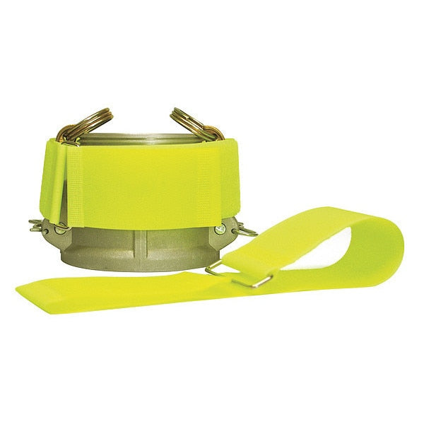 Cinch Strap, No Adhesive, 18 in, 2 in Wd, Neon Yellow, 10 PK