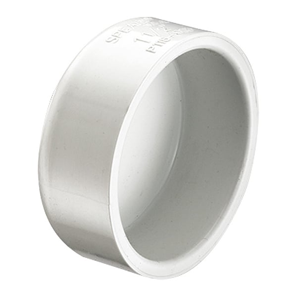 PVC Cap, Socket, 6 in Pipe Size