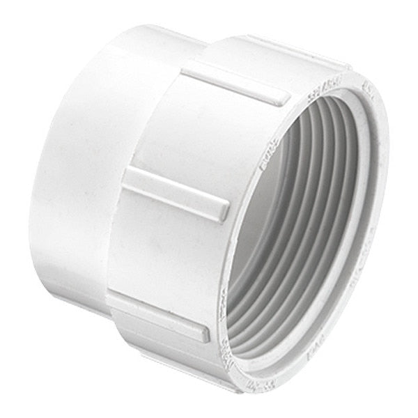 PVC Fitting Cleanout Body, Spigot x FNPT, 3 in Pipe Size