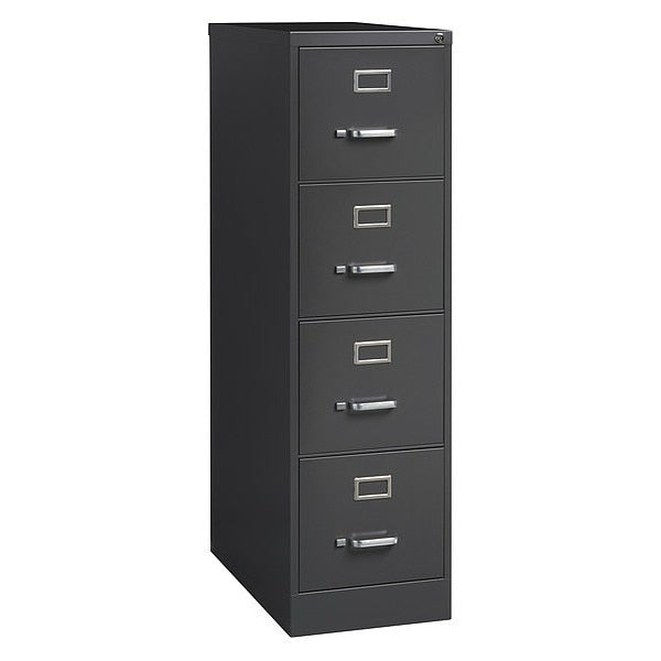 4 Drawer Vertical File Cabinet, Charcoal, Letter