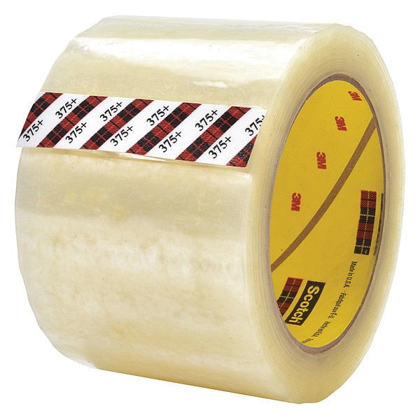 Carton Sealing Tape, 48mm W, Clear, PK6
