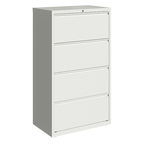 4 Drawer Lateral File Cabinet, White, Legal/Letter
