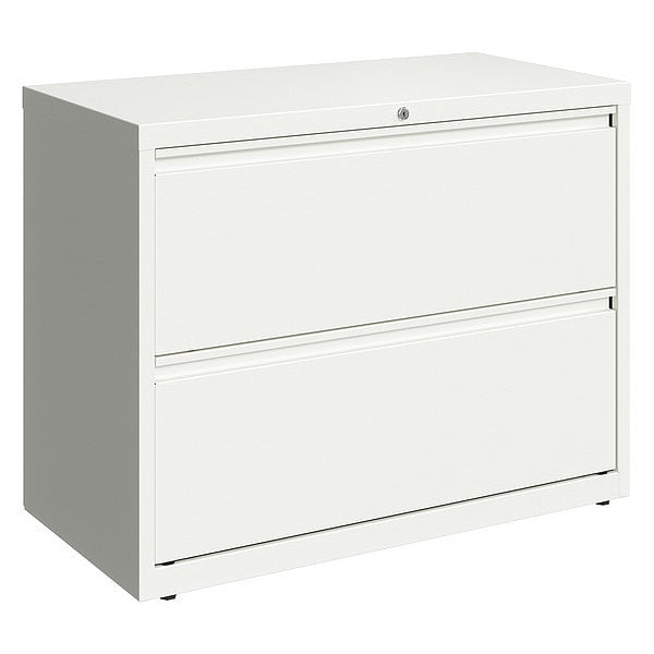 2 Drawer Lateral File Cabinet, White, Legal/Letter