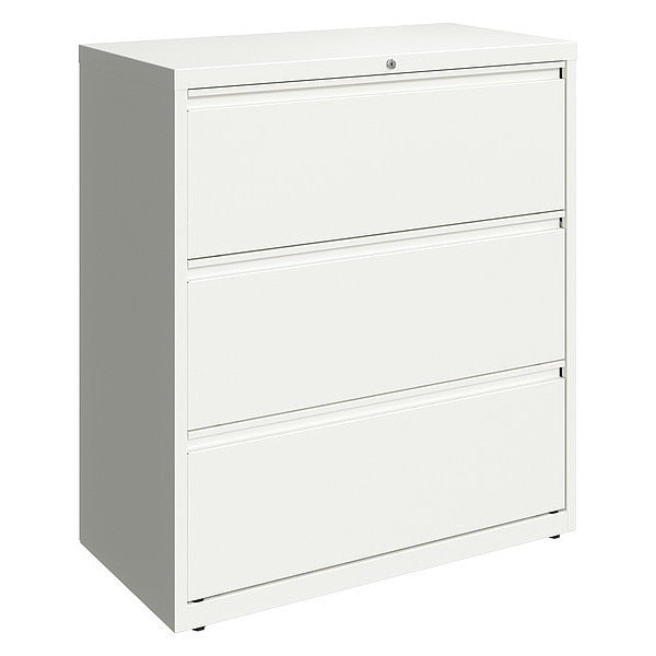 3 Drawer Lateral File Cabinet, White, Legal/Letter