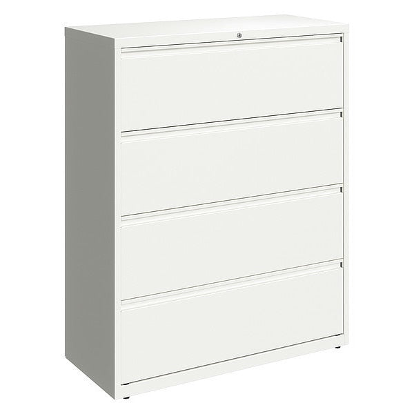 4 Drawer Lateral File Cabinet, White, Legal/Letter