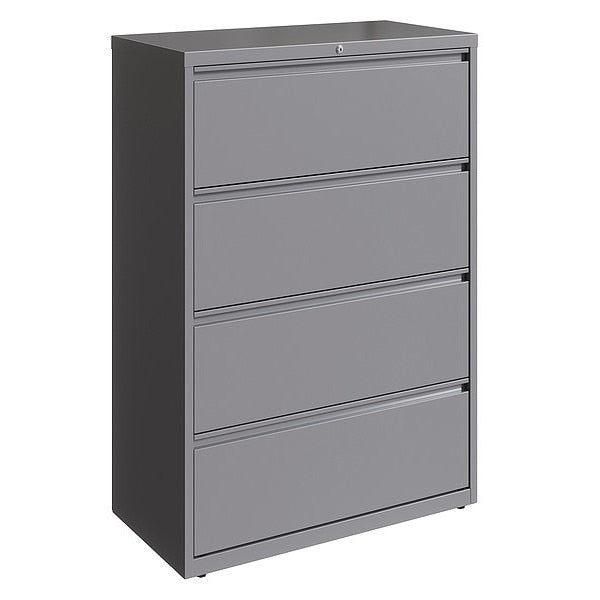 4 Drawer Lateral File Cabinet, Arctic Silver, Legal/Letter