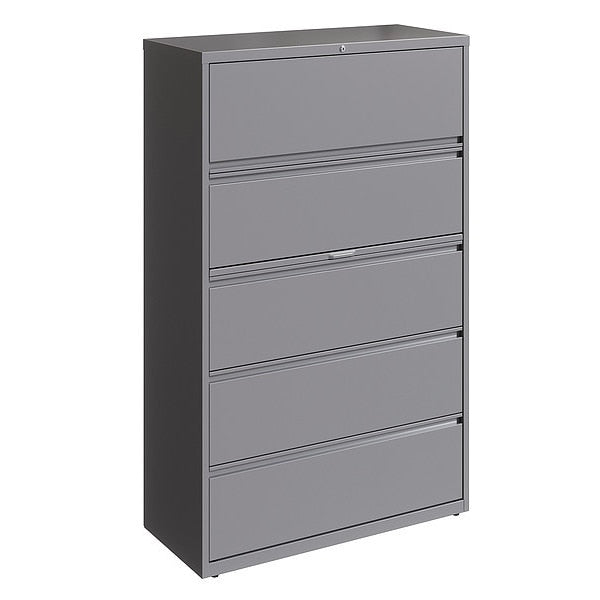5 Drawer Lateral File Cabinet, Arctic Silver, Legal/Letter