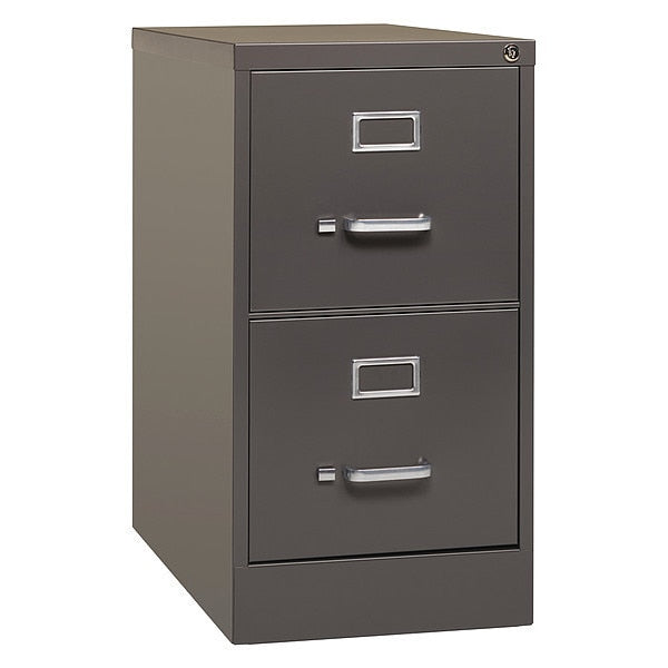 2 Drawer Vertical File Cabinet, Medium Tone, Letter