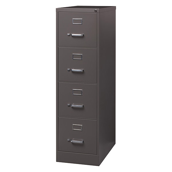 4 Drawer Vertical File Cabinet, Medium Tone, Letter