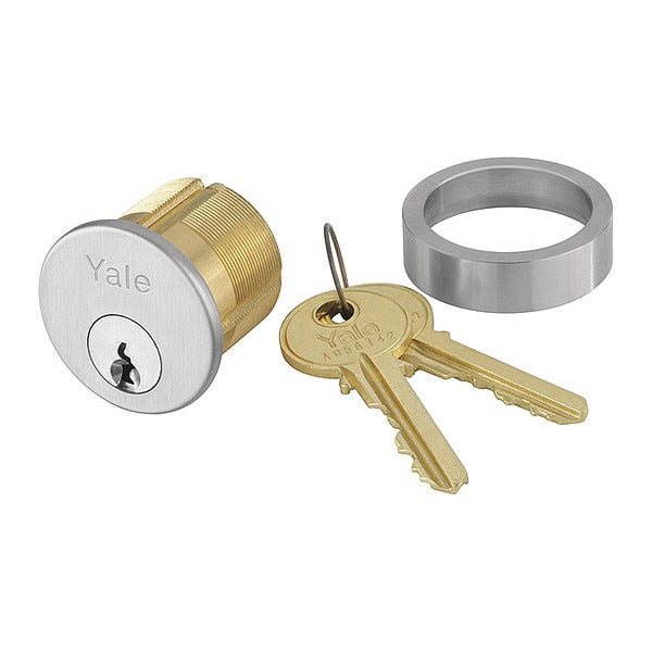 Mortise Cylinder, Satin Chrome Finish