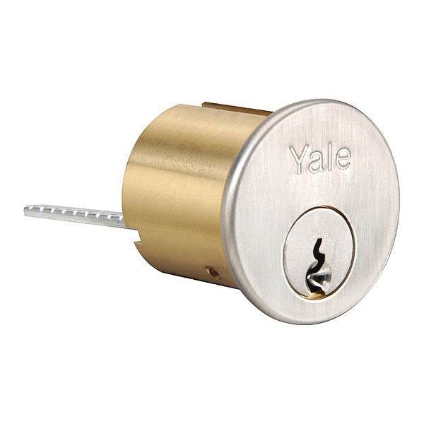Rim Cylinder, Satin Chrome Finish, Grade 2