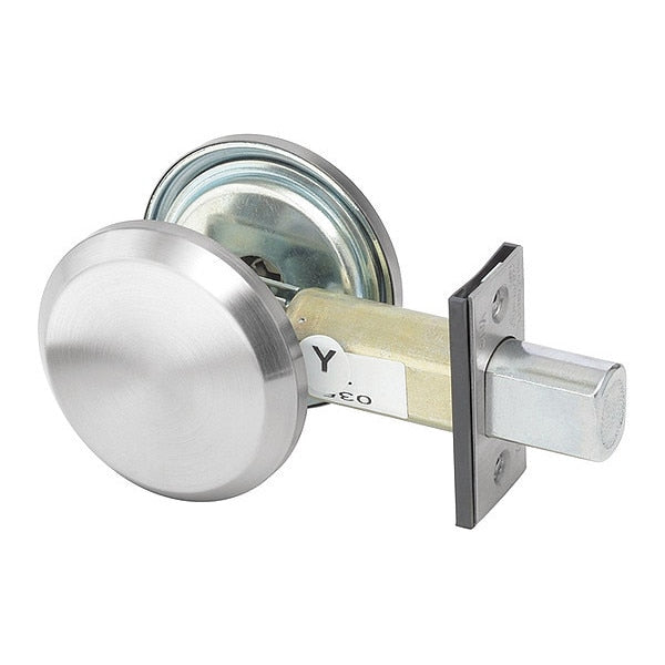 Deadbolt, Cylindrical, Satin Chrome Finish