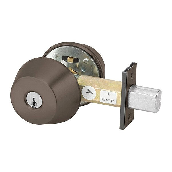 Deadbolt, Cylindrical, Dark Bronze Finish