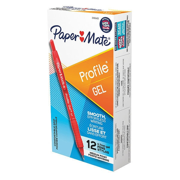 Gel Pens, Textured, Plastic, PK12