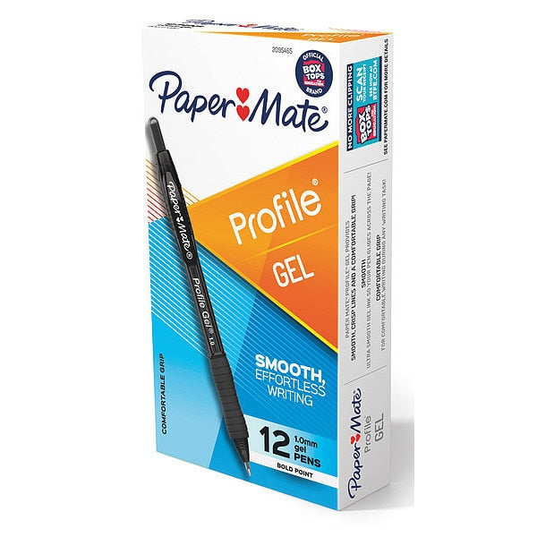 Gel Pens, Textured, Plastic, PK12