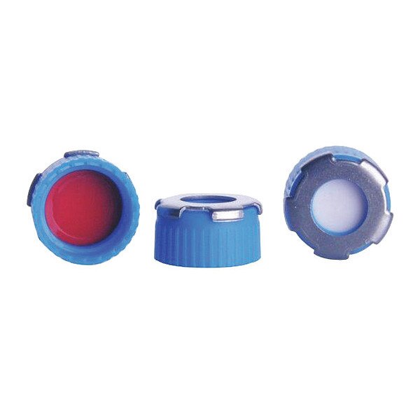 Cap, 9 mm Dia, Blue, PK100