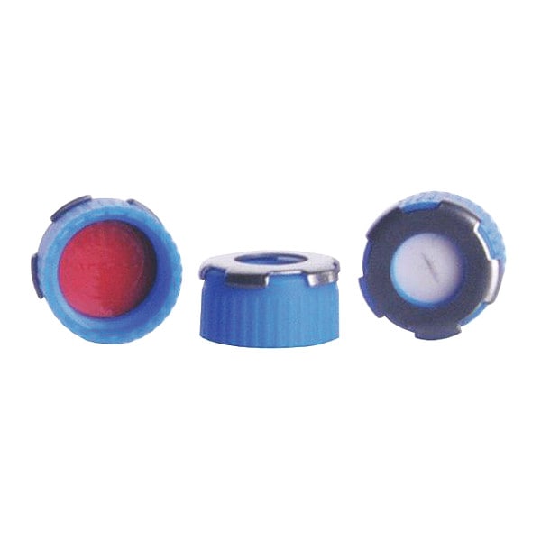 Cap, 9 mm Dia, Blue, PK100