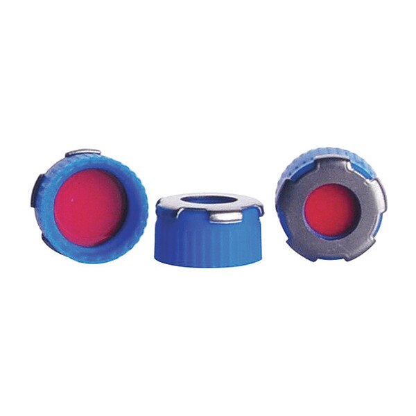 Cap, 9 mm Dia, Blue, PK100