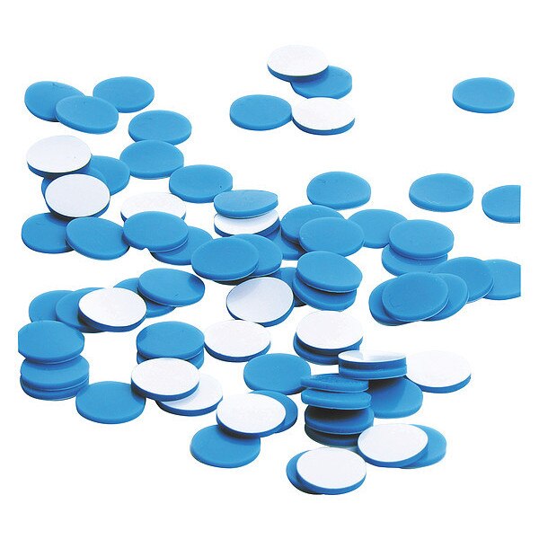 Cap, 9 mm Dia, Natural, PK100