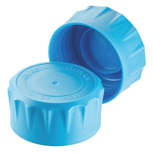 Cap, 53 mm Dia, Blue, PK10