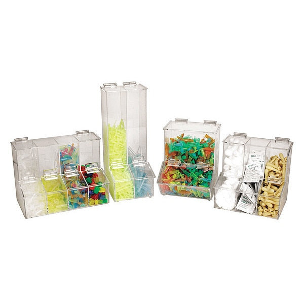 Bin, 3 Slots, 3 Compartments, 8-5/16
