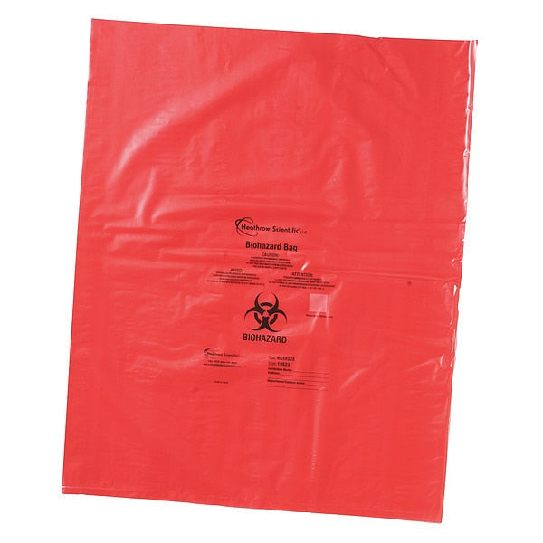 Biohazard Bags, 5 gal, Red, PK200