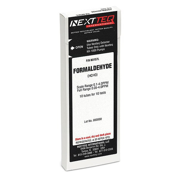 Detector Tube, For Formaldehyde, Glass
