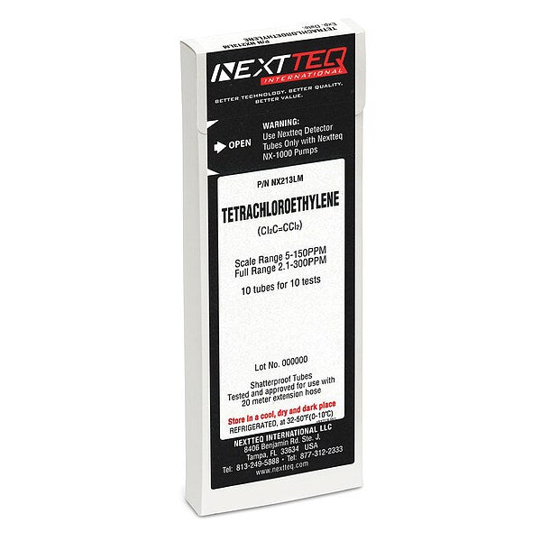 Detector Tube, For Tetrachloroethylene