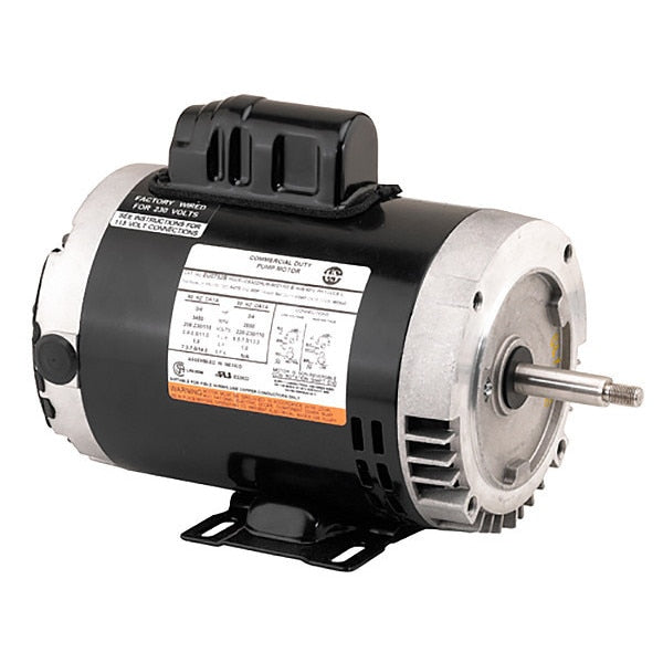Motor, 3 HP, 56J Frame, Single Phase