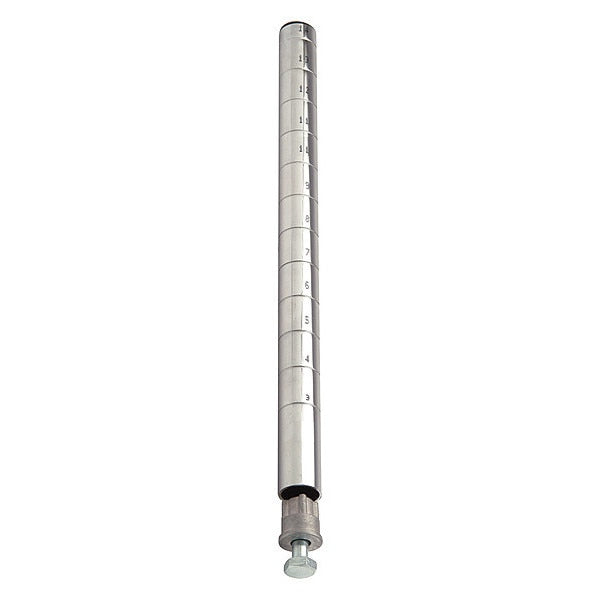 Wire Shlf Pst, 96 inx1 in, Quick-Adjust