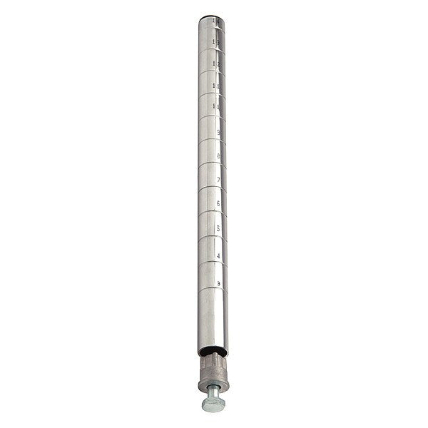 Wire Shlf Pst, 39 inx1 in, Quick-Adjust