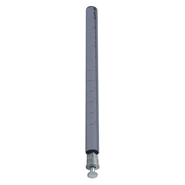 Wire Shlf Pst, 74 inx1 in, Quick-Adjust