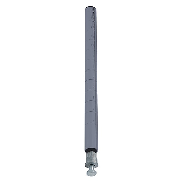 Wire Shlf Pst, 63 inx1 in, Quick-Adjust