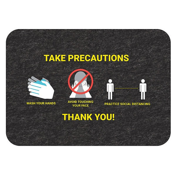 Health Precaution Floor Sign, PK4