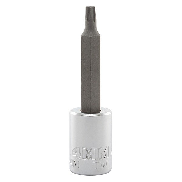 4 mm Tip, Socket Bit, Metric 3/8 in Drive
