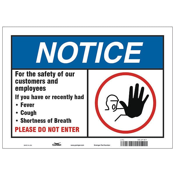 For The Safety Of Our Customers Sign, HWN816P1014