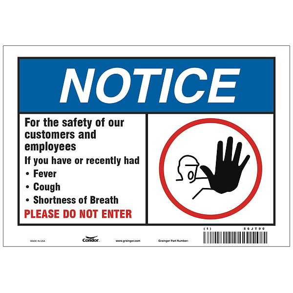 For The Safety Of Our Customers Sign, HWN816A0710