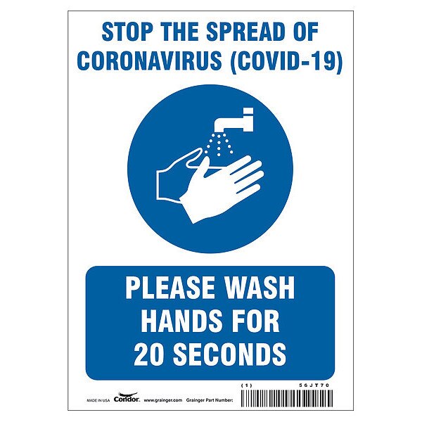 Stop The Spread Of Coronavirus Sign, 7