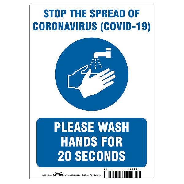Stop The Spread Of Coronavirus Sign, 10