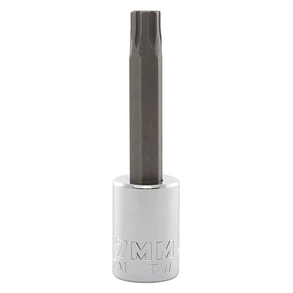 7 mm Tip, Socket Bit, Metric 3/8 in Drive