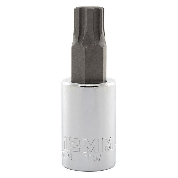 12 mm Tip, Socket Bit, Metric 1/2 in Drive