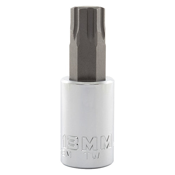13 mm Tip, Socket Bit, Metric 1/2 in Drive