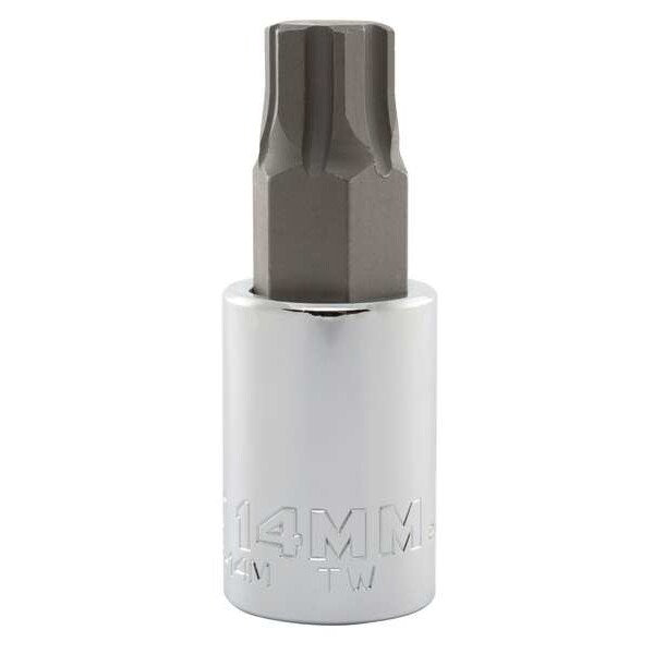 14 mm Tip, Socket Bit, Metric 1/2 in Drive