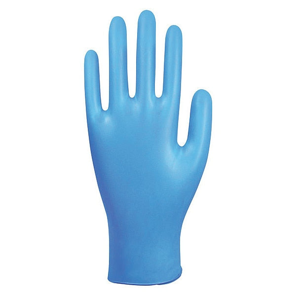 Disposable Gloves, Nitrile, Blue, M ( 8 ), 100 PK